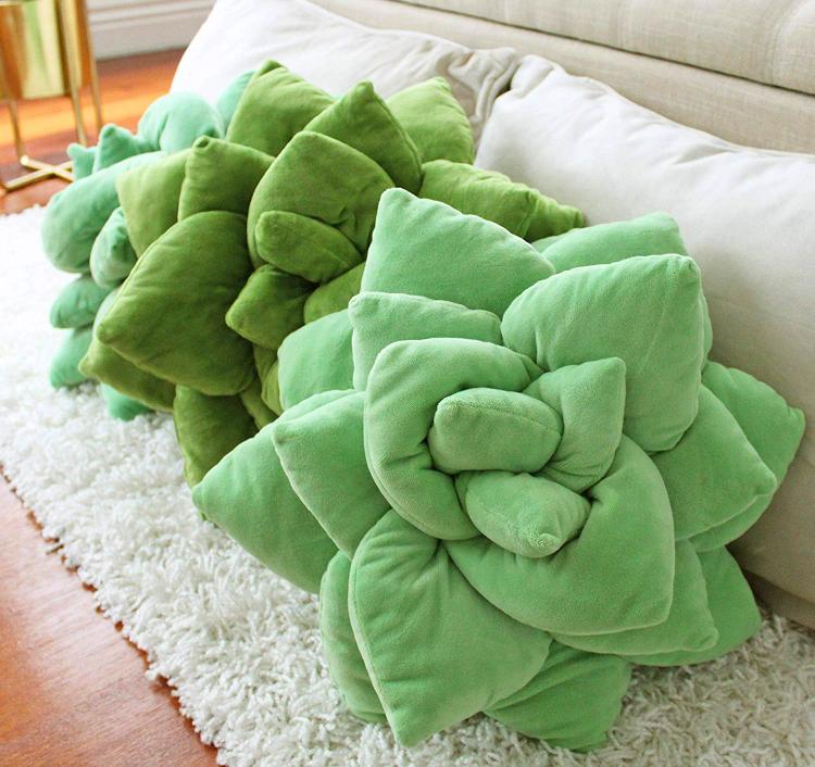 Succulent Cactus Decor Pillow