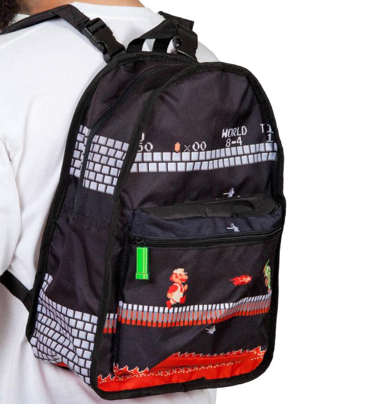Super Mario Bros Reversible Backpack