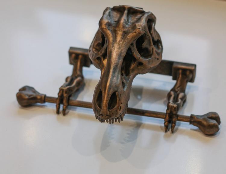 T-Rex Dinosaur Skeleton Toilet Paper Holder