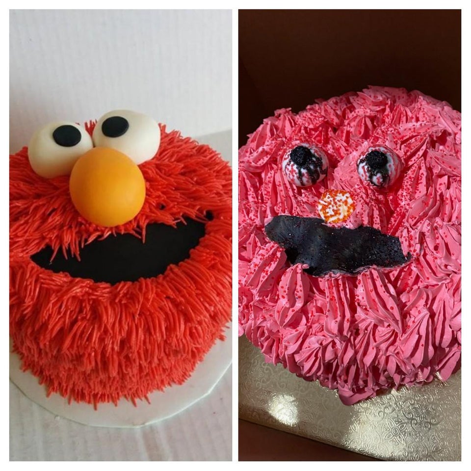 Elmo Cake baking fail - Best pinterest baking fails - Kill me elmo cake