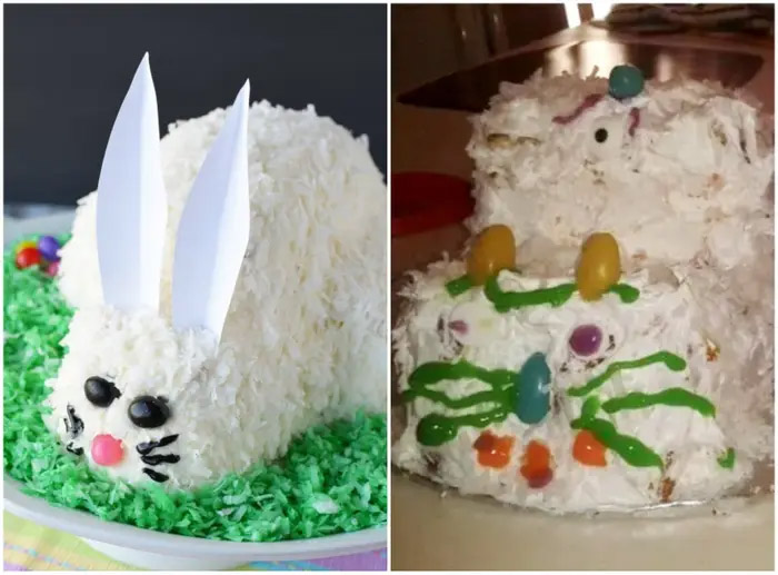 Bunny cake baking fail - Best pinterest baking fails