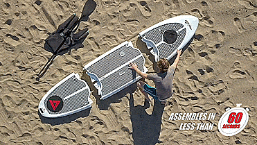 Easy Eddy Modular SUP Paddle Board - 3-piece connecting paddle board