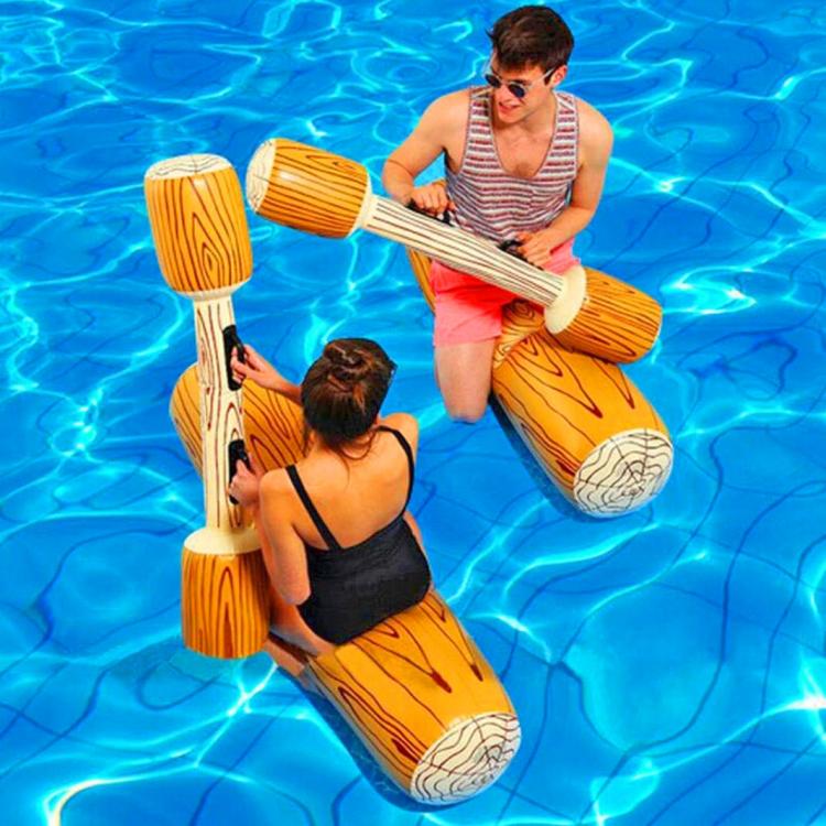 Inflatable Log Gladiator Game