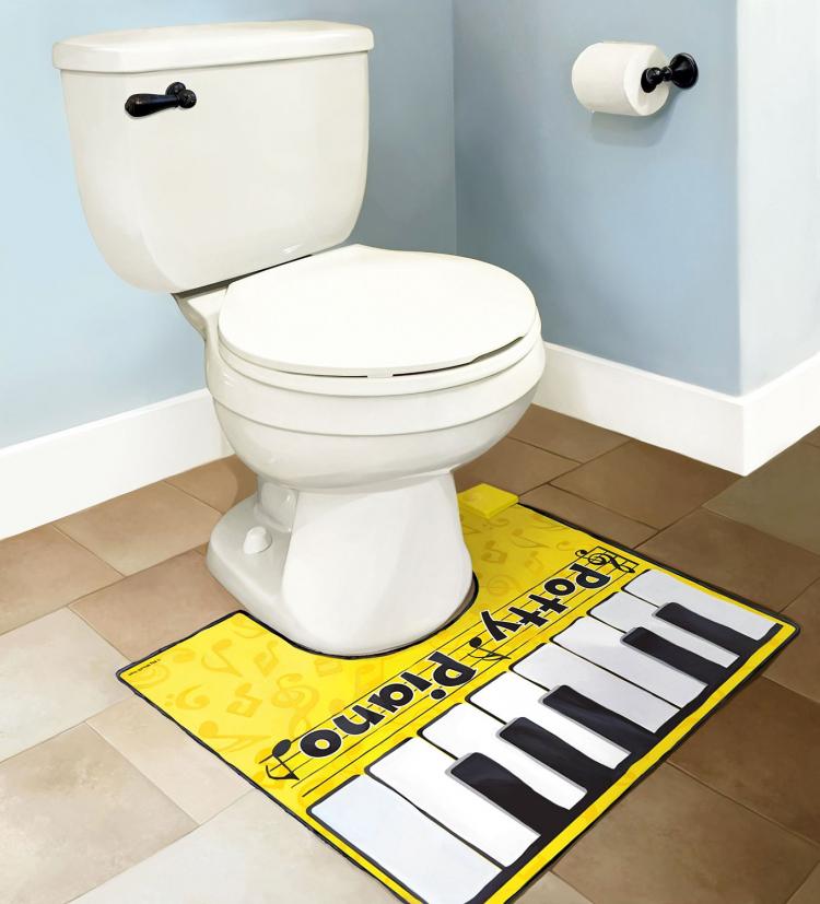 Toilet Foot Keyboard - Toilet piano pooping music maker