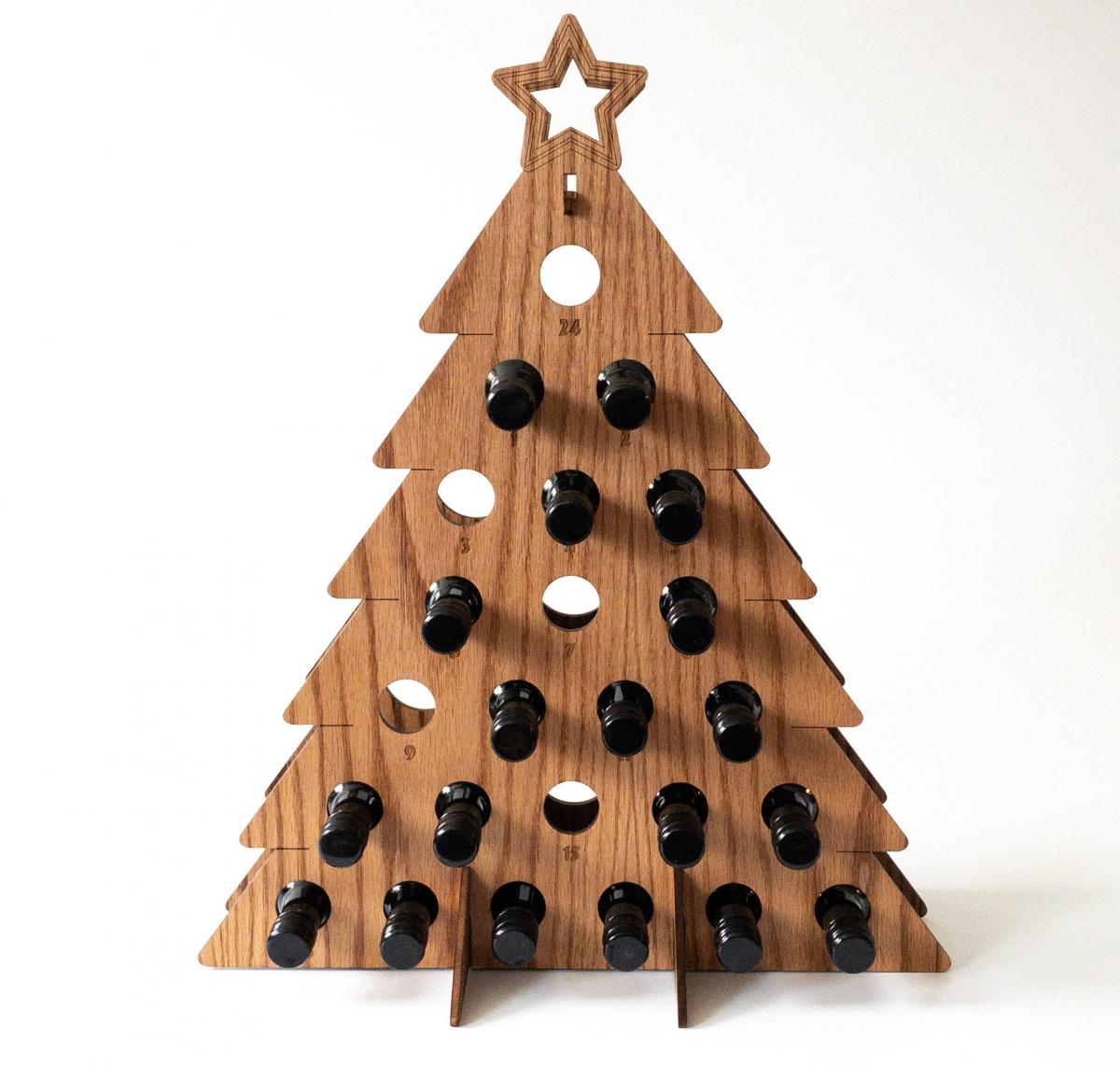 Adult Beer Bottle Christmas Tree Advent Calendar - Wine Bottle Advent Calendar