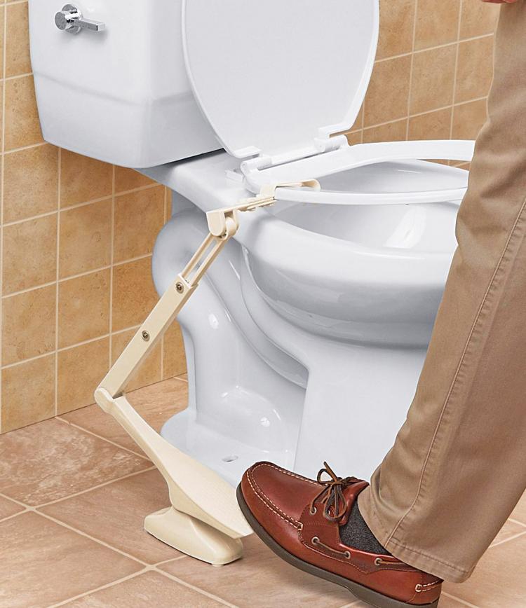 Toilet Seat Lifting Pedal - Lift toilet seat with foot pedal