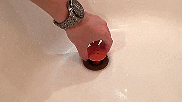 Image result for pull bathtub stopper gif