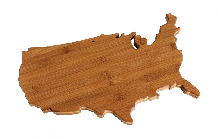 United States Cutting Board - USA Shaped Cutting Board