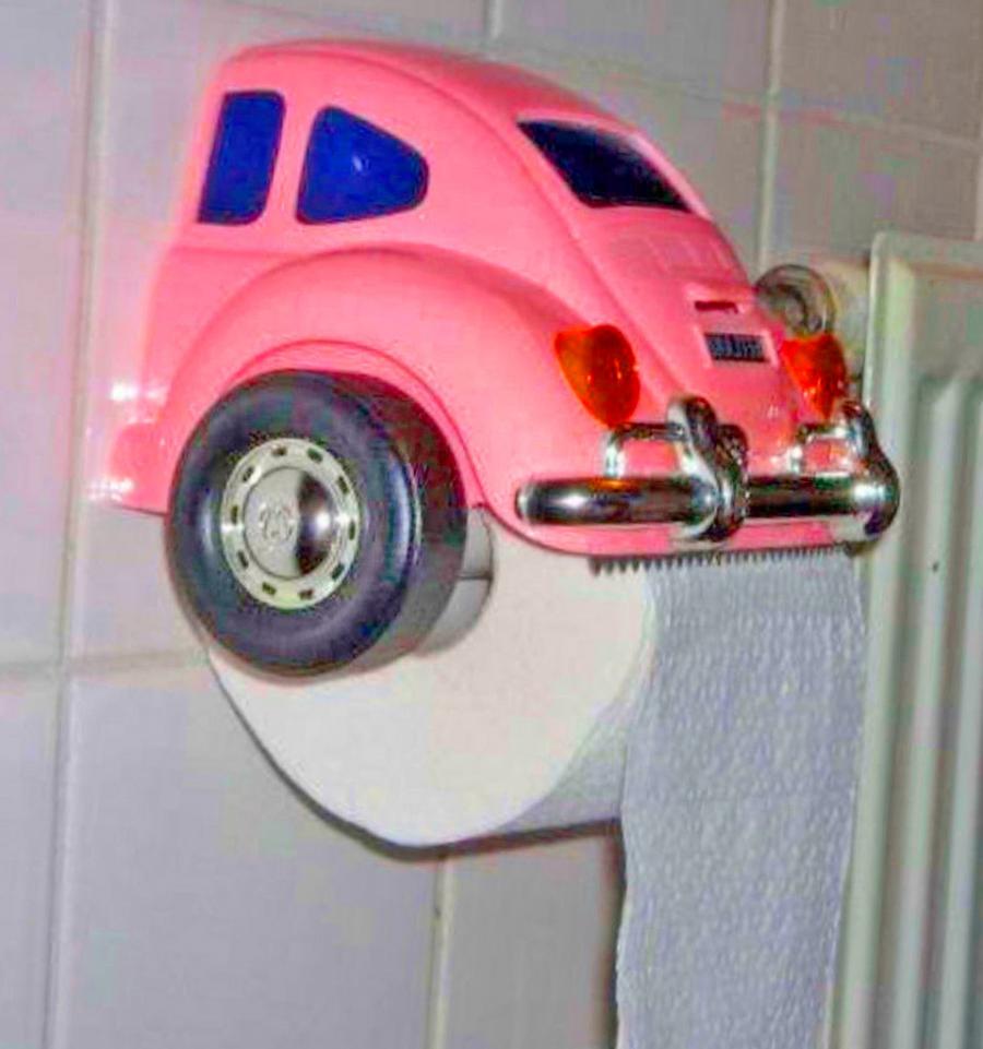 Volkswagen Beetle Bug Toilet Paper Holder