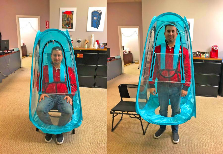 Weatherproof Walking Pods Keep You Dry From Rain