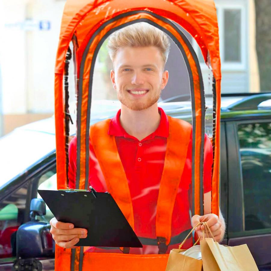 Weatherproof Walking Pods Keep You Dry From Rain