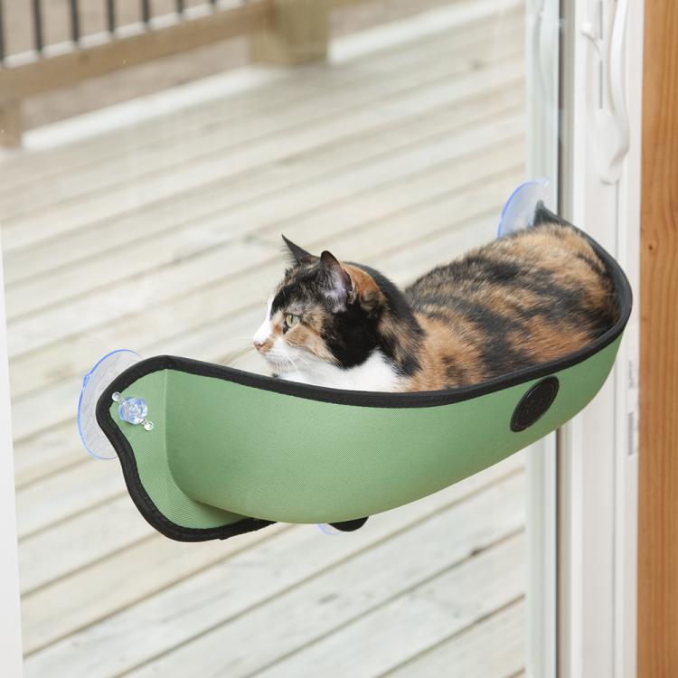 K&H Manufacturing EZ Mount Window Cat Bed - Window Suction Kitty Pod - Car Window Cat Bed