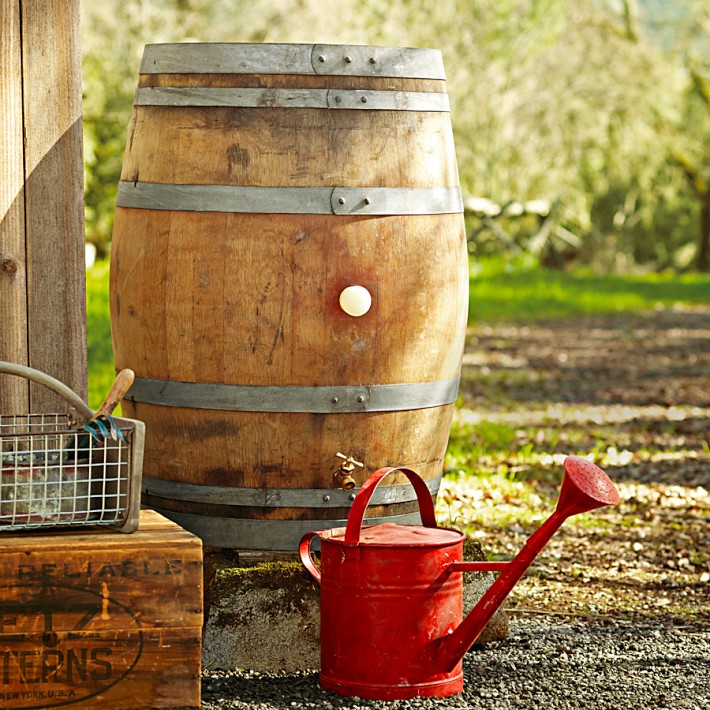 Vintage Wine Rain Barrel 1