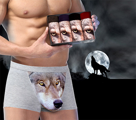 You Can Now Get 3D Wolf Underwear Because That's Just Where We're At Now