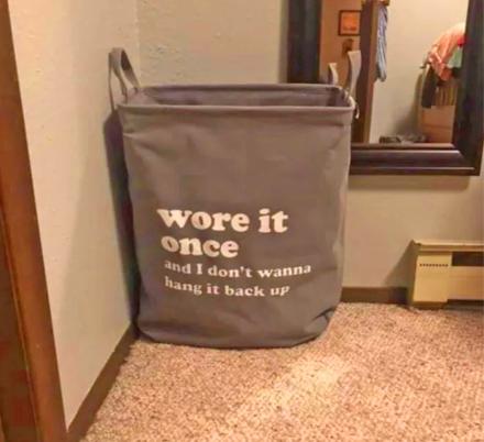 There's Now a 'Wore It Once' Laundry Bag That Can Replace That Chair In The Corner Of Your Bedroom