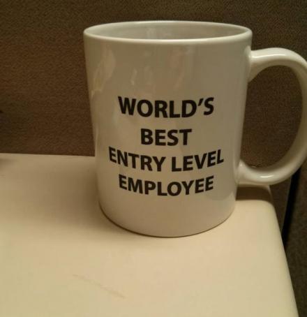 World's Best Entry Level Employee Mug