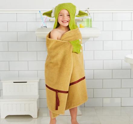 Yoda Bath Towel Wrap Turns Your Kid Into Yoda After Bath-time