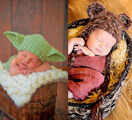 You Can Now Get Adorable Knit Hats To Turn Your Newborn Into Baby Yoda Or an Ewok
