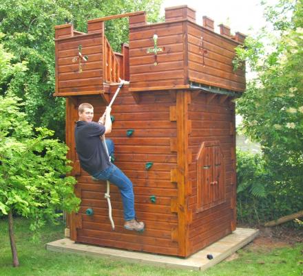 You Can Now Get Your Kids a Giant Play Castle That Has a Climbing Wall