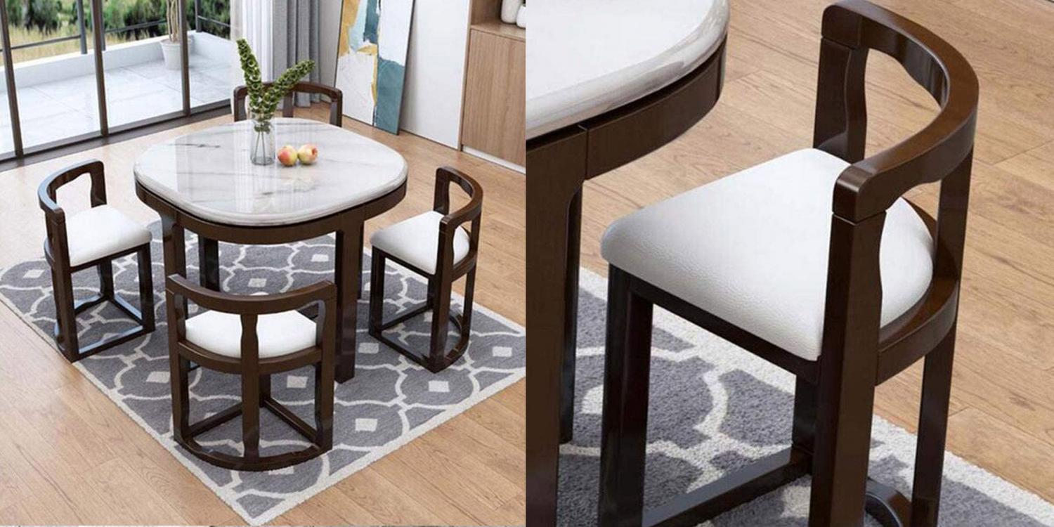 Space Saving Dining Table - Chairs Tuck Under Dining Table Unique Design For Tiny Homes