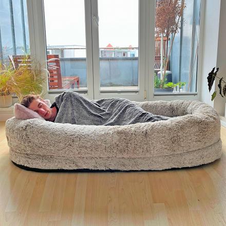 ​This Human-Sized Dog Bed Will Take Naps to The Next Level