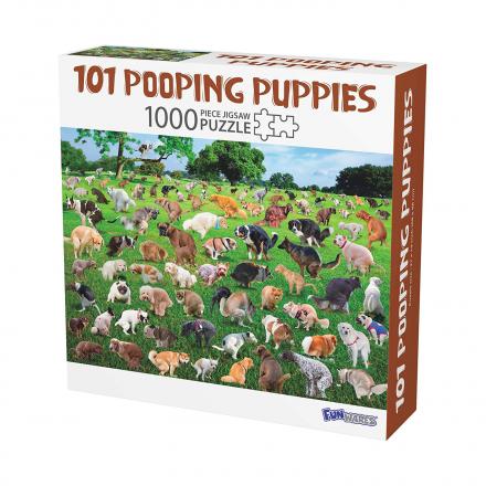 This Hilarious Pooping Dogs Puzzle Features 101 Different Pooches Dropping a Load
