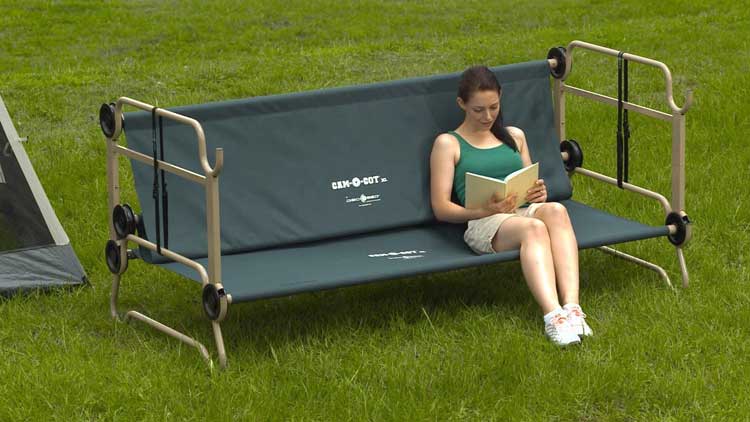 Disc O Bed An Adult Camping Bunk Bed Turns Into A Sofa During The Day