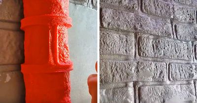 3D Brick Pattern Paint Roller - Brick Pattern Concrete Stamper