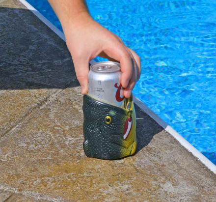 3D Fish Head Beer Koozie