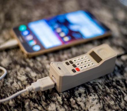 80's Brick Phone Portable Power Bank Phone Charger