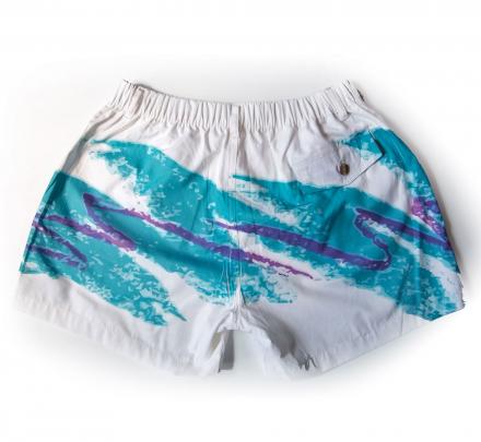90's Jazzy Solo Cup Design Short Shorts Boat Shorts
