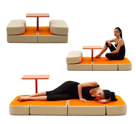 A Folding Table That Converts Into a Bed