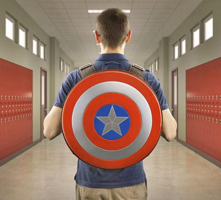 Adult Sized Captain America Shield Backpack