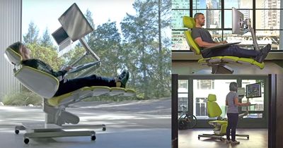 The Altwork Robotic Moving Desk Lets You Work Lying Down or Standing