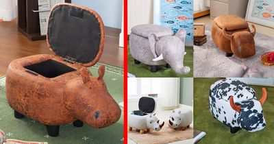 These Super Cute Animal Storage Ottomans Can Hold Books or Toys Inside of Them