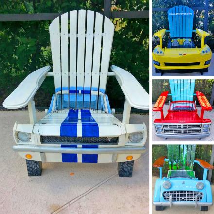 This Artist Creates Custom Car and Truck Shaped Adirondack Chairs