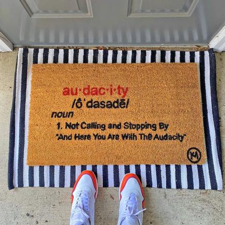 Funny Audacity Doormat