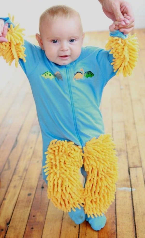 baby suit mop