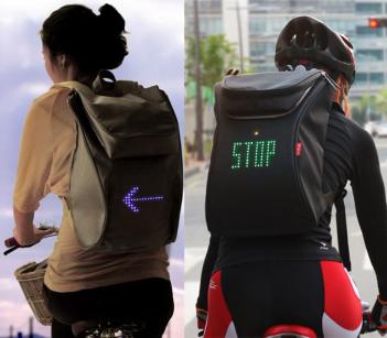 Backpack Bike Turn Signals And Messages