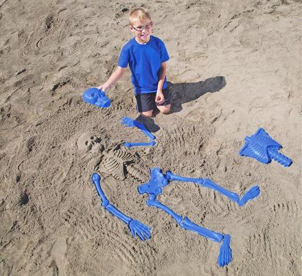 Bag O' Bones Beach Skeleton Lets You Create a Human Skeleton In The Sand