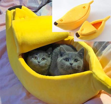 Banana Cat Bed