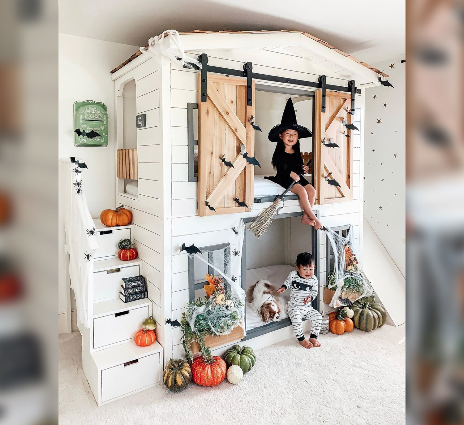 This Diy Farmhouse Bunk Bed Is The Most, Diy Girl Bunk Beds