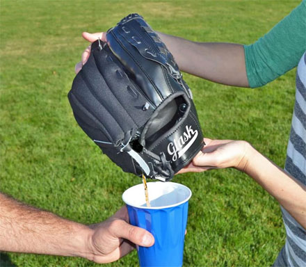 Baseball Glove Flask