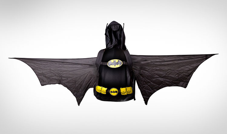 Batman Backpack With Hoody And Wings - Hooded Batman Backpack