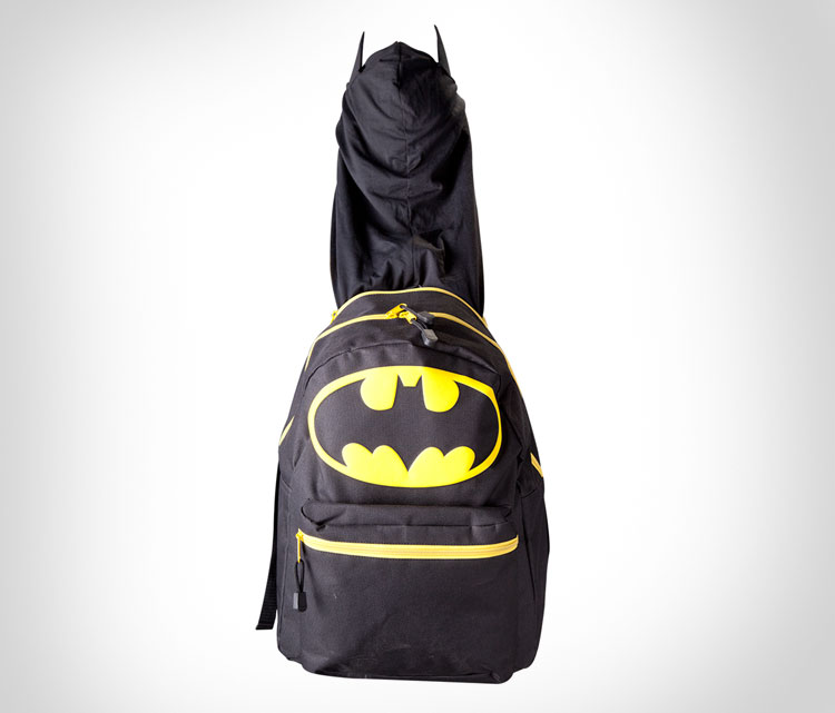 Batman Backpack With Hoody And Wings - Hooded Batman Backpack
