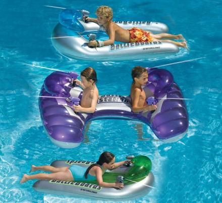 pool float with water gun