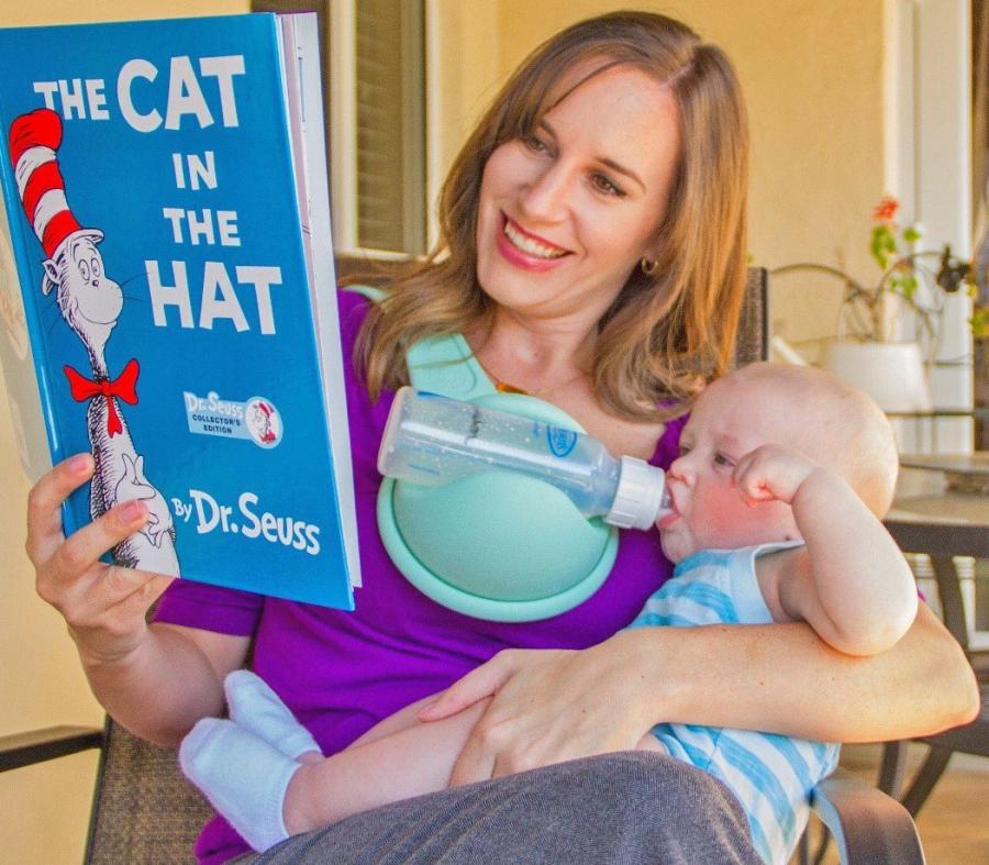 Beebo: A Hands Free Baby Bottle Holder 