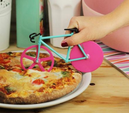 There's a Bicycle Shaped Pizza Cutter That Exists, For When You Need To Carbo Load