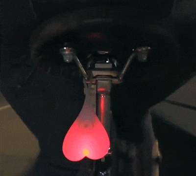 Bike Balls: A Light-Up Scrotum You Hang From Your Bicycle Seat