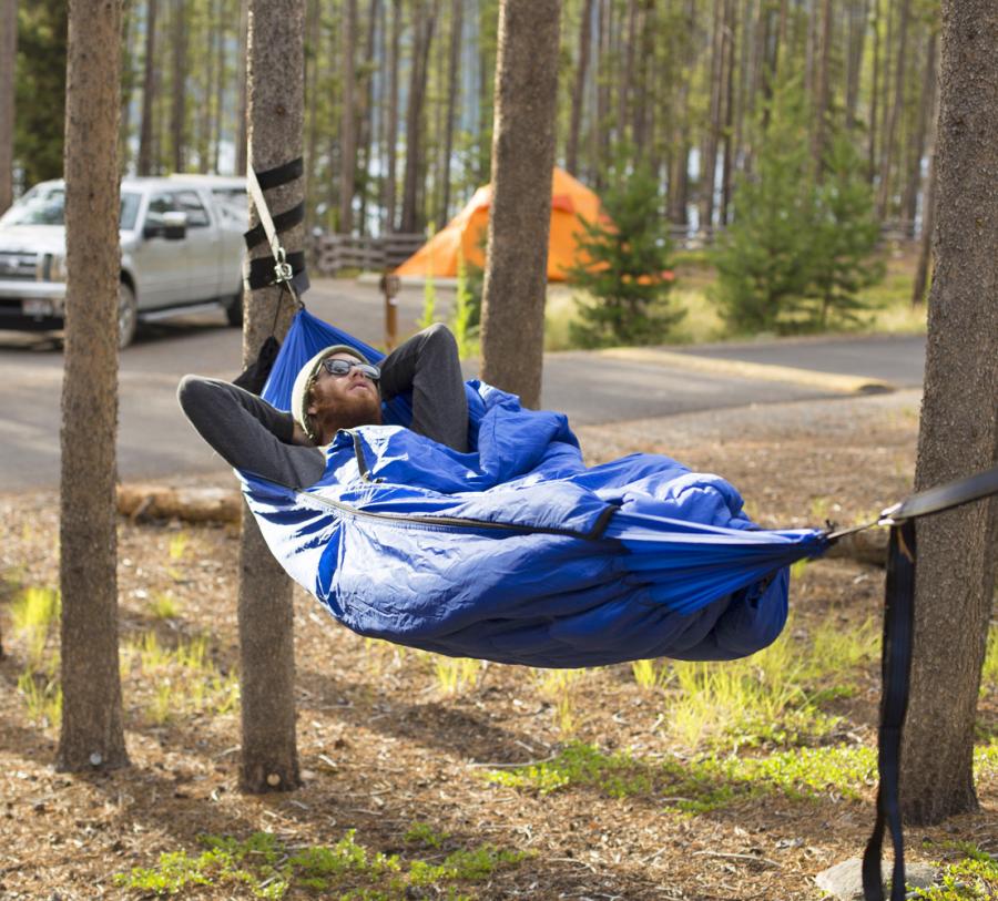 Hammock sleeping outlet bag combo